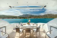 JAJARO yacht charter: Alfresco dining