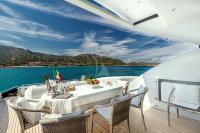 JAJARO yacht charter: Alfresco dining