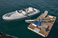 INDIAN yacht charter: 21' Tender, platform and SUP