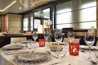 INDIAN yacht charter: Dinner table details