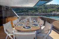 SUMMER-FUN yacht charter: Aft Deck dining Area