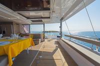 BABALU yacht charter: Dining Aft Area