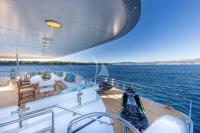 TAHI yacht charter: Main Deck aft & beach club