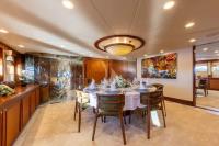 TAHI yacht charter: Main Deck dining