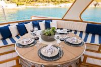 WIND-OF-FORTUNE yacht charter: Aft Deck - Dining