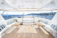 WIND-OF-FORTUNE yacht charter: Shaded Sun Deck