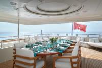 COME-PRIMA yacht charter: Upper Deck Outside Dining