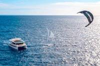 ATRAVERSIA yacht charter: Towing kite system