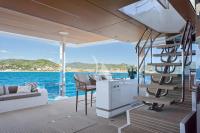 ATRAVERSIA yacht charter: Aft deck bar