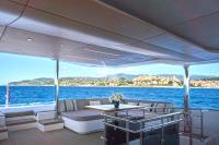 ATRAVERSIA yacht charter: Flybridge sofas