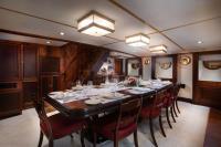 KALIZMA yacht charter: Inside dining