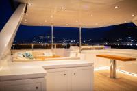 DON-MICHELE yacht charter: Upper deck by night