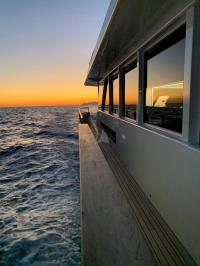DON-MICHELE yacht charter: Stunning sunset onboard