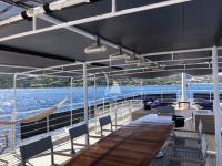DIONEA yacht charter: al-fresco dining (new deck chairs 2021 )