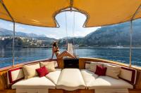 DP-MONITOR yacht charter: Aft deck sofa