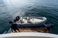 RESILIENCE yacht charter: Hydraulic swim platform
