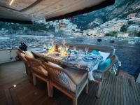 RESILIENCE yacht charter: Table setting