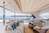 ADVA yacht charter: Sun Deck lounge area
