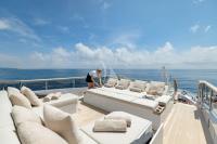 ADVA yacht charter: Bow lounge and Jacuzzi