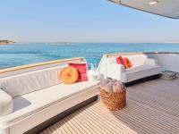 LADY-RINA yacht charter: Aft deck sofas