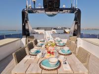 LADY-RINA yacht charter: Sundeck table