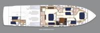 ARAMIS yacht charter: lower accommodation layout