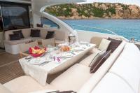 ARAMIS yacht charter: Lunch table dressed