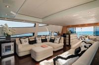 MANU-V yacht charter: Living area