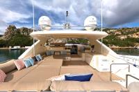 PORTHOS-SANS-ABRI yacht charter: flybridge with sunbeds