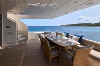 PORTHOS-SANS-ABRI yacht charter: cockpit table