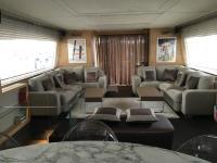 VISIONARIA yacht charter: Salon looking towards stern