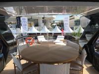 VISIONARIA yacht charter: Flybridge dehors dining