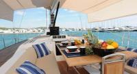 ELINE yacht charter: Cockpit Dining