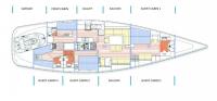 ELINE yacht charter: Layout