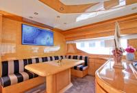 PRIME yacht charter: Formal dining zone