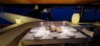 PRIME yacht charter: Table setting  for dinner
