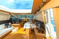 ARWEN yacht charter: Salon with opened deck