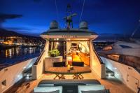 ARWEN yacht charter: Aft deck and alfresco dining