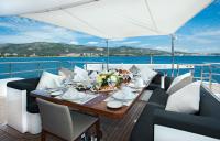 CHRISTINA-G yacht charter: Upper Aft Deck Dining