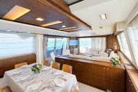 INFINITAS yacht charter: Salon & Dining Area