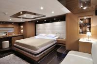 LE-PIETRE yacht charter: full beam master cabin