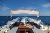 MINE yacht charter: Aft deck with table