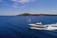 MINE yacht charter: Aerial view