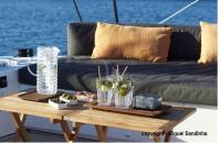 ASTROLABE yacht charter: Sofa on deck