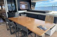 ASTROLABE yacht charter: Cockpit table