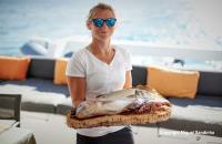 ASTROLABE yacht charter: Lunch time