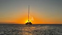 ASTROLABE yacht charter: Astrolabe at night