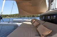 ASTROLABE yacht charter: Sun bath area