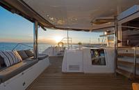 MELITI yacht charter: Aft Area Sunset