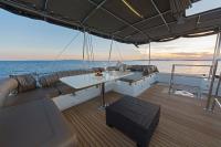 MELITI yacht charter: Fly Bridge Sunset